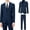 Royal Blue, variant on Men's Suit Slim Fit 2 Piece Suits for Men, Two Button Blazer Jacket Pants Set with Tie for Wedding Business Dinner