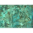 thumbnail image 1 of Ahgly Company Machine Washable Indoor Rectangle Animal Turquoise Blue Traditional Area Rugs, 5' x 7', 1 of 4