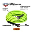 Flexzilla Pressure Washer Hose, 5/16" x 25', 3100 PSI, M22 Fittings