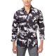 thumbnail image 1 of INC - Camisa con botones abstractos para hombre, azul, extragrande I-N-C  Botones al frente, 1 of 1