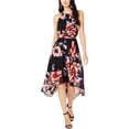 thumbnail image 1 of I.N.C Robe Midi Mouchoir-Ourlet pour Femmes, Noir, 18, 1 of 1
