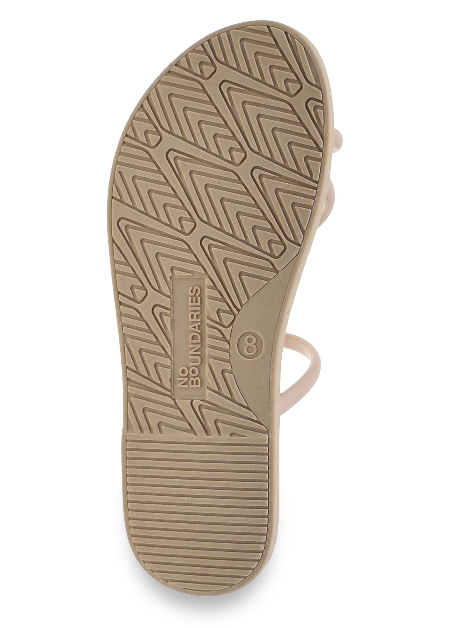 No Boundaries Women's Strappy Toe Loop Sandals