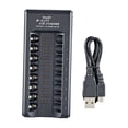 thumbnail image 1 of Accesorio de actualización multifunción con USB de batería AA / AAA inteligente de 8 ranuras y 1,2 V SM SunniMix Adaptador de carga, 1 of 8