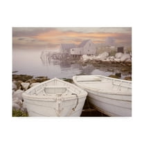 Trademark Fine Art 'Two Boats At Sunrise Nova Scotia' Canvas Art by Monte Nagler