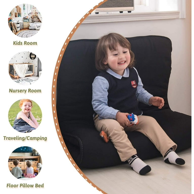 Portable Toddler Travel Bed Kids Memory Foam Floor Mattress Bed