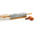 thumbnail image 2 of Norpro 10 Inch Gray Marble Kitchen Classic Rolling Pin w/ Wooden Handles & Stand, 2 of 3