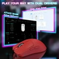 thumbnail image 6 of ATTACK SHARK X1 Tri-mode Gaming Mouse with Touchpad RGB Charging Dock PAW3395PRO Gaming Sensor, BT/2.4G Wireless/Wired, 6 Adjustable DPI up to 40000, Omron Optical Microswitches, 6 of 8