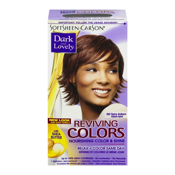 SoftSheen-Carson Dark and Lovely Reviving Colors Hair Color, 393 Spicy Airburn SoftSheen-Carson Dark and Lovely Reviving Colors Hair Color, 393 Spicy Airburn