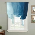 thumbnail image 2 of Blue Ombre Balloon Curtains for Bedroom/Front Door/Bathroom, Coastal Beach Modern Abstract Art Tie Up Curtains 63 Inch Length Light Filtering Kitchen Curtains Shades for Windows 46"x63", 2 of 8