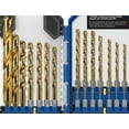 thumbnail image 4 of Kobalt 21 -Piece Assorted Titanium coated HSS Jobber length Twist Drill Bit Set, 4 of 4
