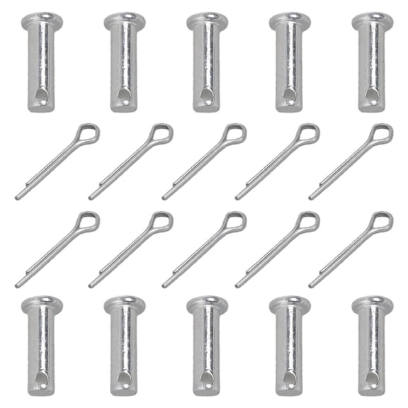 Ywmsfl 10Pcs Stainless Steel Link Hinge Pin Fastening Bolts Flat heads Cylindrical Pin for Trailer Lock, Mechanic Repair