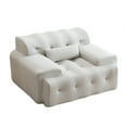 thumbnail image 2 of Mid Century Modern 1 Seater Sofa, Pure Foam Spring Comfy Sofa Couch For Living Room, No Assembly Required, Lounge Couches For Home Office, Reading Nook, 2 of 9