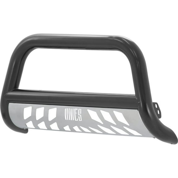 ARIES B35-4013 3-Inch Black Steel Bull Bar, No-Drill, Select Chevrolet Silverado, GMC Sierra 2500, 3500 HD