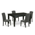 thumbnail image 2 of East West Furniture Dining Room Set Black, WEEN5-BLK-20, 2 of 6