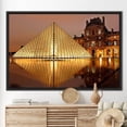 thumbnail image 2 of France Art Canvas, Louvre Museum Travel Art Canvas, Louvre Museum Wall Art, Louvre Museum, View Artwork, Paris Landmark Printed Canvas, Canvas Wall Decor - 3P-White Framed, 2 of 9