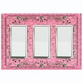 thumbnail image 1 of Metal Light Switch Plate Cover Pink Paisley Bandana Spotted Tile Pattern TIL083, 1 of 13