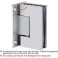 thumbnail image 3 of Glass Clamp Hinge Stainless Steel Bathroom Door Shower Glass Holder Clamps Shower Door Hinge, Suitable For Glass Thickness 8-10mm, 3 of 4
