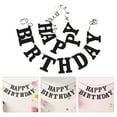 thumbnail image 2 of KAKOWELY Pancarta de feliz cumpleaños: banderines de feliz cumpleaños, banderines negros, suministros para fiestas, decoraciones para niños y adultos., 2 of 4