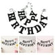 thumbnail image 2 of KAKOWELY Pancarta de feliz cumpleaños: banderines de feliz cumpleaños, banderines negros, suministros para fiestas, decoraciones para niños y adultos., 2 of 4