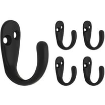 Franklin Brass Single Prong Robe Hook in Antique Brass, 5 pack