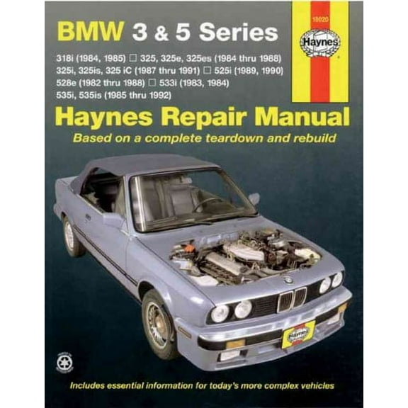 BMW 3 and 5 Series 1982-1992 (Haynes Manuals)