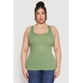 thumbnail image 2 of Womens Plus Size Rib Knit Tank Top, 2 of 4