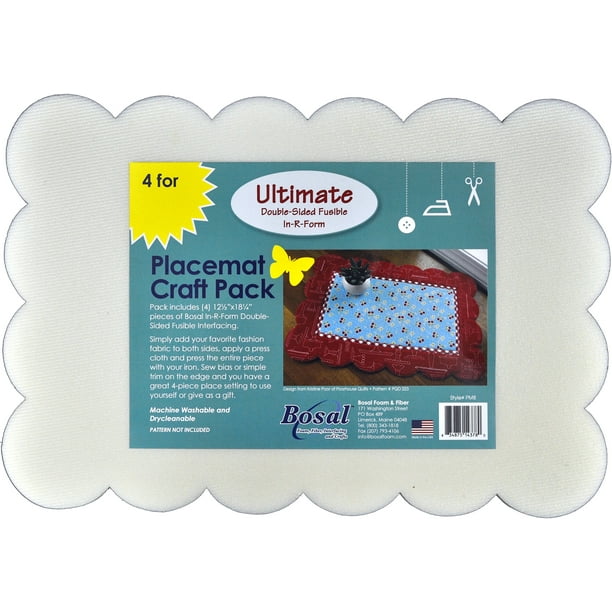 Bosal In-R-Foam Ultime Set de Table Double Face Craft Pack-12.5"X18.25" 4/Pkg