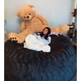 thumbnail image 2 of Giant Sherpa Bean Bag Chair Cover, Ultra Soft Bean Bag Bed (No Filler, Cover only), Large Round Soft Fluffy Bean Bag for Adults, Machine Washable Big Size Bean Bag Covers, 2 of 12