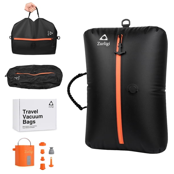 Bolsa de compresión al vacío Zurligi con bomba, impermeable y reutilizable