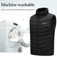 thumbnail image 7 of Tarmeek Unisex Heated Vest for Men and Women 11 Heating Zones 3 Modes Lightweight Water&Wind Resistant Heated Vest Jacket Electric Outdoors Coats Gifts for Women Men, 7 of 7