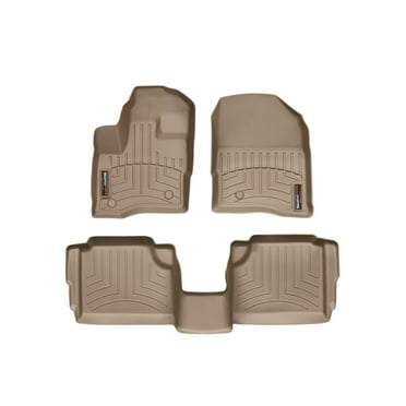 WeatherTech Custom Fit FloorLiners compatible with 2011-2016 Lincoln MKS - 1st & 2nd Row, Tan