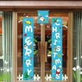 thumbnail image 3 of Banner Xmas Porch Banner,Merry Christmas Porch Sign,Couplet Hanging Indoor Outdoor Door Porch Christmas Holiday Party Decorations,Blue, 3 of 4