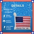 thumbnail image 4 of Fraser Hill Farm 6-ft. Wide American Flag - Liberty for All Outdoor Blow-Up Inflatable with Lights FHINAMFLAG061-L, 4 of 9