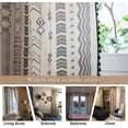 thumbnail image 5 of Boho Curtains 2 Panels 84 Inches Long Patterned Western Azetc Boho Chic Decor Semi-Blackout Light Filtering Drapes Window Treatment with Tassels Rod Pocket for Living Bedroom Office, 5 of 7