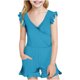 thumbnail image 1 of Odeerbi 7-16 Años Traje de Baño Hawaiano de Una Pieza Para Niñas Traje de Baño Hawaiano de Colores Sólidos Con Bolsillo, 1 of 9