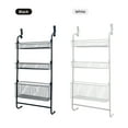 thumbnail image 6 of BinMax Door Hanging Pantry Rack 3 Layer Black Metal Door Organizer Storage Shelves for Kitchen Bathroom, 6 of 10