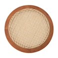 thumbnail image 3 of Bandeja de ratán Soledad para servir Madera de cerezo 40 cm Diámetro, 3 of 7