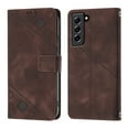 thumbnail image 2 of Tarise Phone Case for Samsung Galaxy S21 FE 5G, Premium PU Leather Card Holder Wrist Strap Magnetic Closure Flip Stand Function TPU Interior Book Cover for Samsung S21 FE 5G Wallet Case, Brown, 2 of 7