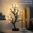 thumbnail image 3 of Lámpara de árbol LED Zhivalor de 48 luces nocturnas de flor de ciruelo blanco cálido, 3 of 8