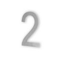 thumbnail image 6 of MSH Modern Stainless Hardware 6 Inch Stainless Steel House Number 2, 6 of 6