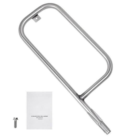 KFFKFF Grill Burner Tube for Weber Q200, Q220, Q2000, Q2200, Q2400, 20.5 inch 304 Stainless Steel Tube Burner for Weber 396000, 396001, 396002, 566002, 53060001