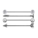 thumbnail image 3 of Aretes de acero inoxidable Fernando 4x Joyería Quirúrgica de Cuerpo Plata, 3 of 7