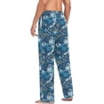 thumbnail image 6 of FREEAMG Vintage Pattern Pajama Pants for Men, Men's Separate Bottoms, Comfortable Sleep Lounge Pj Pants, 6 of 7