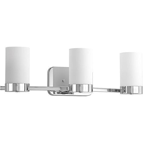 Progress Lighting P300022-015 Elevate Three-Light Bath, Polished Nickel