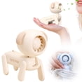 thumbnail image 2 of Dailihome Portable Handheld Fan, Cute Dog Mini Desk Fan, USB Rechargeable Pocket Fan for Travel, 3 Speeds Adjustable Angle, Quiet Personal Fan for Kids, 1pc, 2 of 8