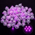 thumbnail image 4 of 100 piezas mini redonda LED bola lámpara globo luz, largo tiempo de espera bola globo luces para linterna de papel globo luz fiesta boda decoración, fiesta cumpleaños, festival luces decorativas (rosa, 4 of 5