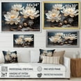 thumbnail image 4 of Designart "Dreaming Of Sacred Lotus I" Lotus Floater Framed Canvas Art Print, 4 of 5