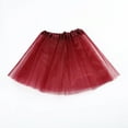 thumbnail image 2 of CCRFTGI Mardi Gras Tutu Skirt for Kids Girls Size 10-12 Trendy Layered Princess Ballet Dresses Casual Summer Dress Party Dance Dresses for Cosplay Party Wine, 2 of 8