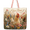 13x16.1, variant on 2D Print Personalized Chicken Wildflower Quilted Tote Bag, Farm Floral Custom Name Shoulder Bag