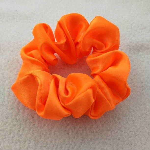 Anillo para el cabello de satén de 60 colores de color sólido Anillo para el cabello de satén de 204 colores Anillo para el cabello de intestino grueso Flor